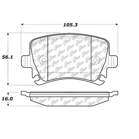 Centric Parts CTEK Ceramic Brake Pads, 103.11080 103.11080